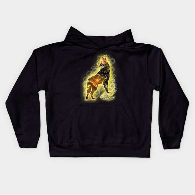 Spiritual Release-Wolf Kids Hoodie by Dracophile